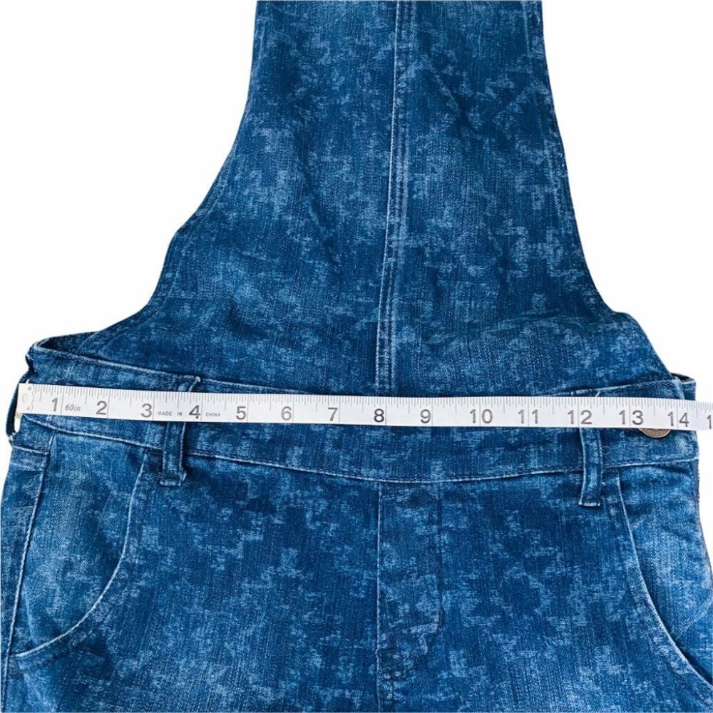 Hollister Tribal Print Jeans Jumpsuit Denim Bib Overall Sz XS - Picture 7 of 14